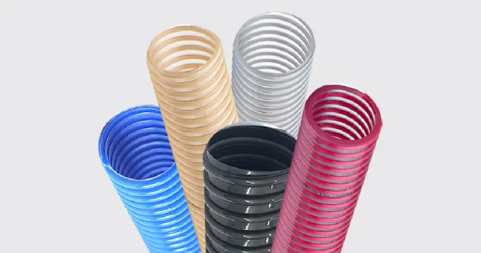 Hose With Plastic Helix